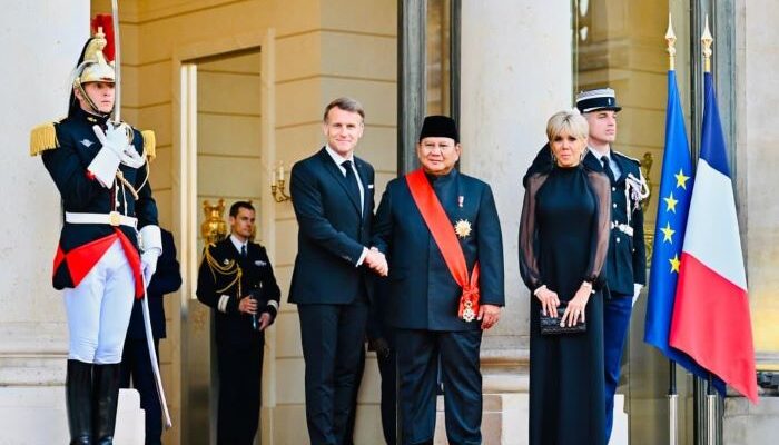 Prabowo Hadiri Jamuan Kenegaraan Presiden Macron di Istana Élysée Paris