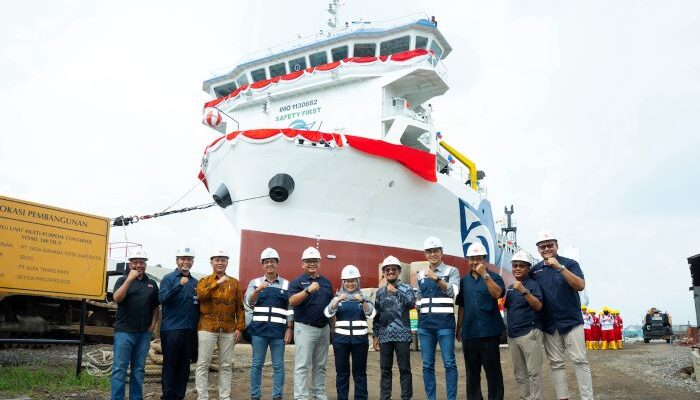ATR Luncurkan Kapal Alfa Trans Tiga, Perkuat Logistik Maritim Nasional
