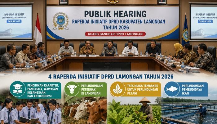 DPRD Lamongan Matangkan 4 Raperda Strategis 2026, Fokus Perlindungan Petani, Peternak hingga Pendidikan Karakter