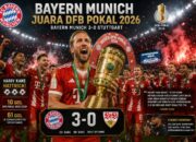 Bayern Munich Juara DFB Pokal 2026, Harry Kane Cetak Hattrick dan Pecahkan Rekor Gol