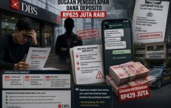 Dana Deposito Rp 625 Juta Raib, Nasabah Laporkan Oknum Pegawai Bank DBS