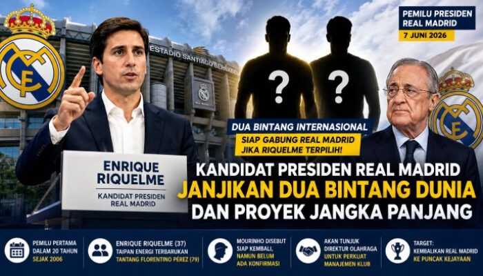 Kandidat Presiden Real Madrid Janjikan Dua Bintang Dunia Jika Menang Pemilu Klub