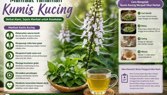 Manfaat Tanaman Kumis Kucing untuk Kesehatan, Cara Mengolah, dan Potensinya sebagai Obat Alternatif