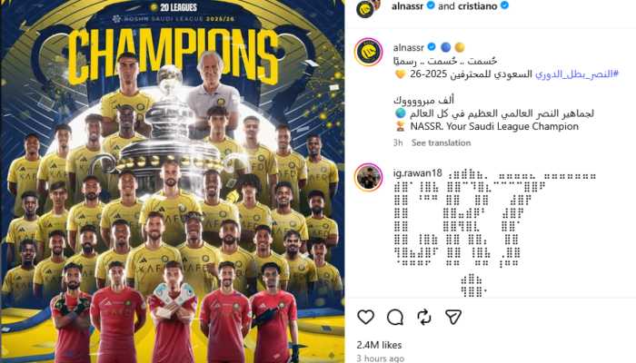 Ronaldo Antar Al Nassr Juara Liga Arab Saudi, Cetak Rekor Gelar di Lima Negara