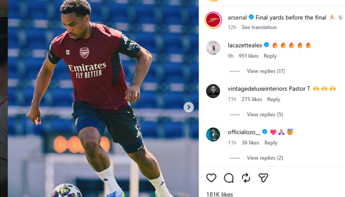 Odegaard Bidik Sejarah Baru, Arsenal Siap Taklukkan PSG di Final Liga Champions