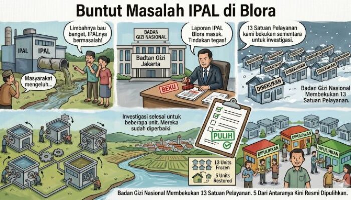 Buntut Masalah IPAL di Blora: Badan Gizi Nasional Bekukan 13 Satuan Pelayanan, 5 Di Antaranya Kini Resmi Dipulihkan