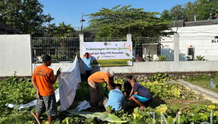 Lapas Purwodadi Terima 7 Kambing Kurban, Penyembelihan Dilakukan Bertahap