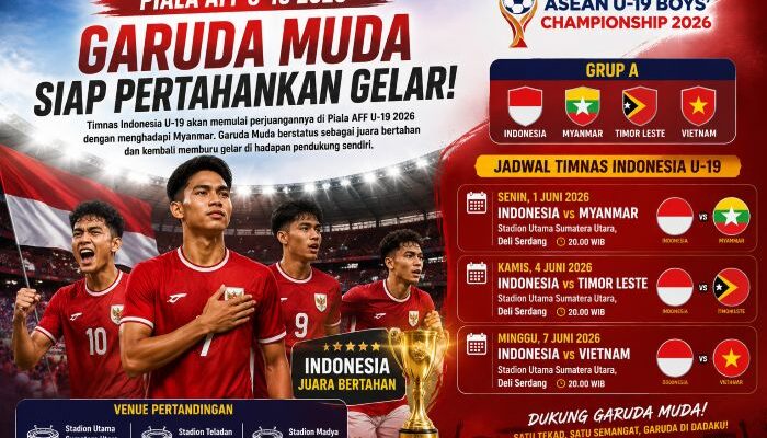 Malam Ini Timnas Indonesia U-19 Hadapi Myanmar di Laga Perdana Piala AFF U-19 2026