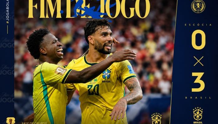 Brasil Hajar Skotlandia 3-0, Vinicius Junior Cetak Sejarah dan Neymar Kembali Bermain di Piala Dunia 2026
