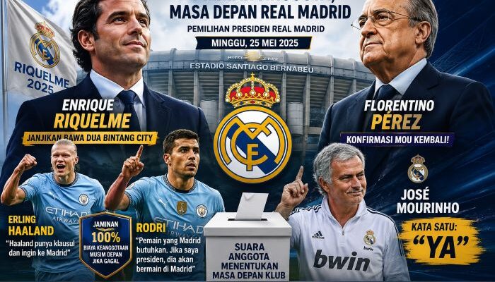 Riquelme Janjikan Haaland dan Rodri, Pérez Siapkan Mourinho Kembali ke Real Madrid