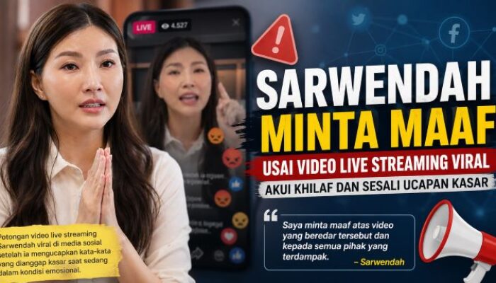 Sarwendah Minta Maaf Usai Video Live Streaming Viral, Akui Khilaf dan Sesali Ucapan Kasar