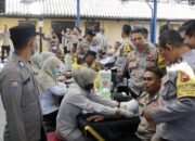 Dukung Eliminasi TBC, 208 Bhabinkamtibmas Polres Sragen Jalani Cek Kesehatan