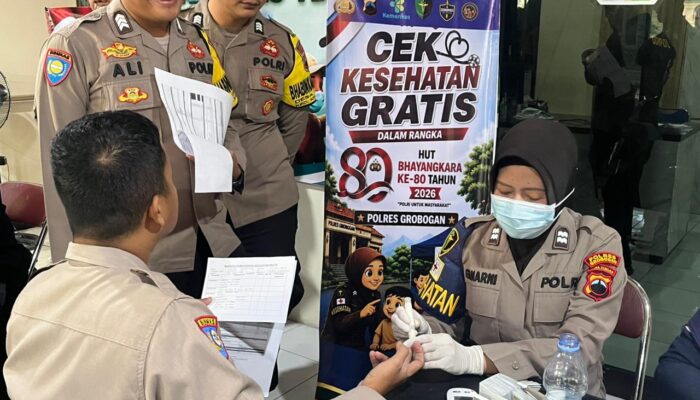 276 Personel Polres Grobogan Dinyatakan Sehat, Skrining TBC Tak Temukan Kasus