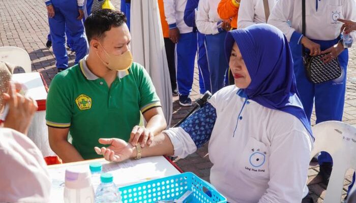 HLUN ke-30, Pemkab Lamongan Gelar Senam Lin Tien Kung dan Cek Kesehatan Gratis untuk Lansia