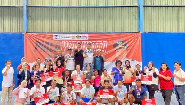 Cetak Atlet Bermental Juara, Pelti Surabaya Sukses Helat Kejuaraan Tenis Piala Wali Kota 2026