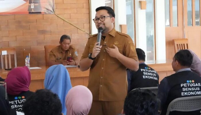 Wabup Nganjuk Tri Handy, Hadiri Evaluasi Pelaksanaan Sensus Ekonomi di Kecamatan Tanjunganom