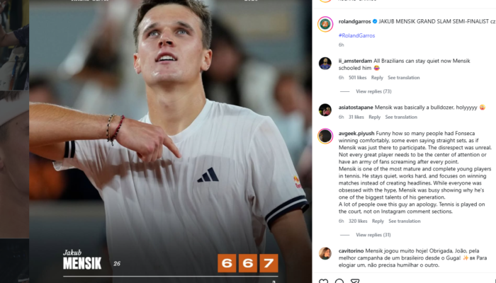 Jakub Mensik Tembus Semifinal French Open 2026, Tantang Alexander Zverev