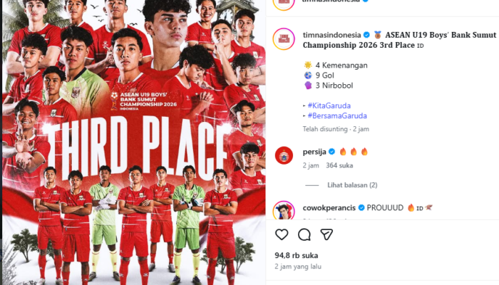 Indonesia Raih Peringkat Ketiga Piala AFF U19 2026