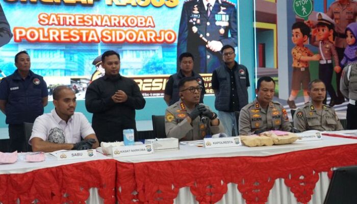 Polresta Sidoarjo Bongkar Jaringan Narkotika Internasional, Dua WNA Malaysia Ditangkap