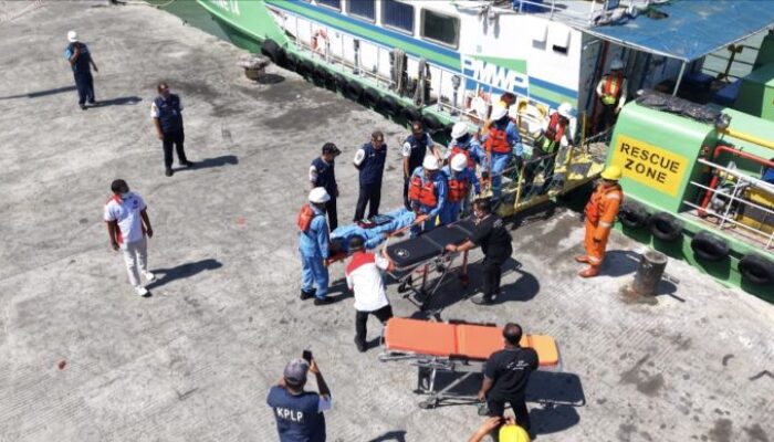 KSOP Kalianget Dukung Wet Drill Medivac Bersama PT RUI dan Medco, Uji Kesiapsiagaan Evakuasi Medis di Laut