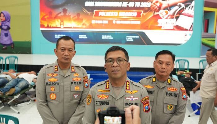 Jelang Hari Bhayangkara ke-80, Polresta Sidoarjo Gelar Donor Darah