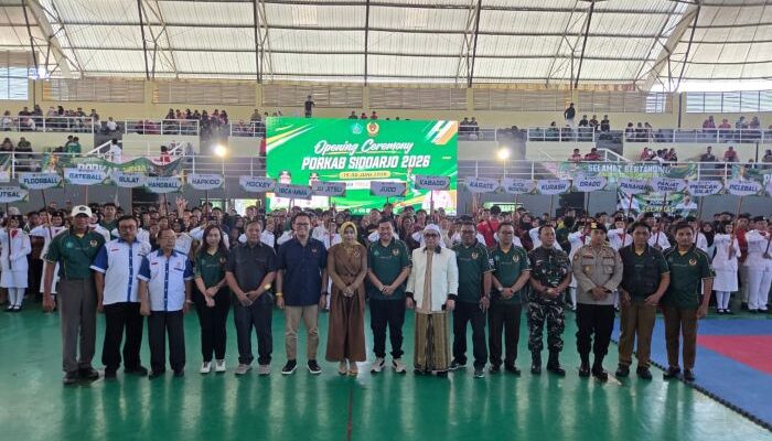 Porkab Sidoarjo 2026 Resmi Dibuka, 5.600 Atlet Siap Berlaga di 52 Cabang Olahraga