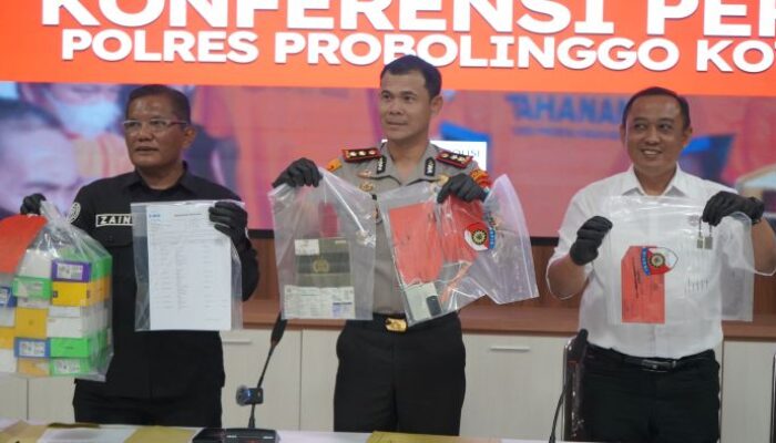 Curi Traktor di Gudang DKP3, Dua Pelaku Ditangkap Polres Probolinggo Kota