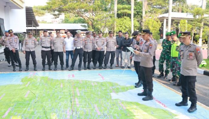 Ratusan Personel Disiagakan, Polres Nganjuk Terapkan SREG Amankan Malam 1 Suro 2026