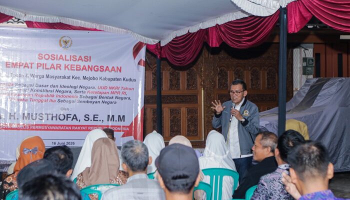 Perkuat Nasionalisme, H. Musthofa Sosialisasikan Empat Pilar Kebangsaan di Mejobo
