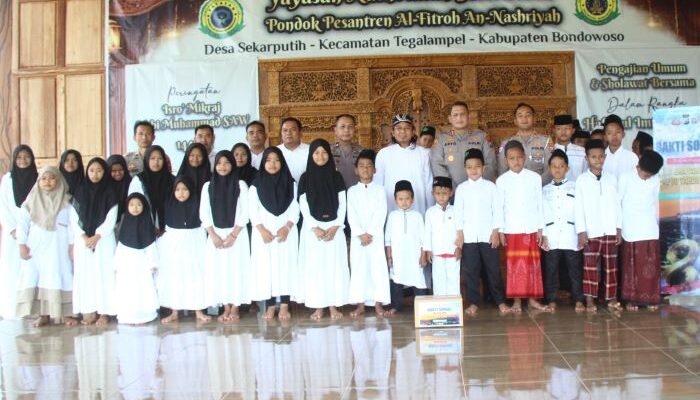 Sambut Hari Bhayangkara ke-80, Polres Bondowoso Salurkan Bantuan untuk Anak Yatim dan Pengemudi