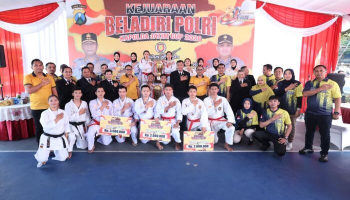Polres Kediri Borong Juara Kejuaraan Beladiri Polri Piala Kapolda Jatim 2026