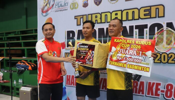 Hari Bhayangkara ke-80 Polres Kudus Perkuat Sinergi dengan Insan Pers Lewat Turnamen Bulutangkis Kapolres Cup 2026