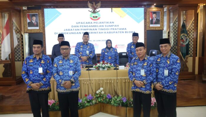 Bupati Blora Lantik 4 Pejabat Strategis, Infrastruktur Jadi Agenda Prioritas