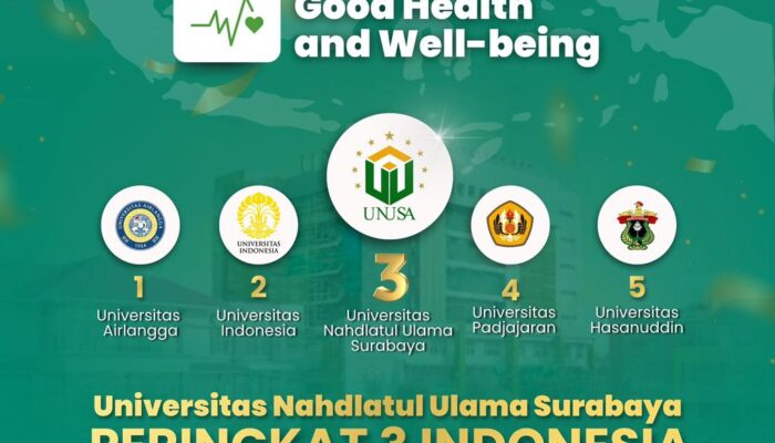 Unusa Tembus 3 Besar Nasional dan Top 100 Dunia SDG 3 THE Impact Rankings 2026