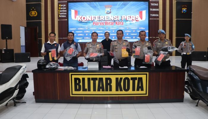 Polres Blitar Kota Bongkar Komplotan Perampok Minimarket Lintas Daerah, Tiga Pelaku Ditangkap