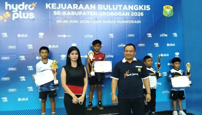 Kejurkab Bulu Tangkis Grobogan Rampung, 144 Atlet Siap Dibina Menuju Prestasi