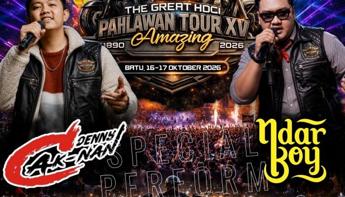 Denny Caknan dan Ndarboy Genk Meriahkan The Great Pahlawan Tour XV di Kota Batu
