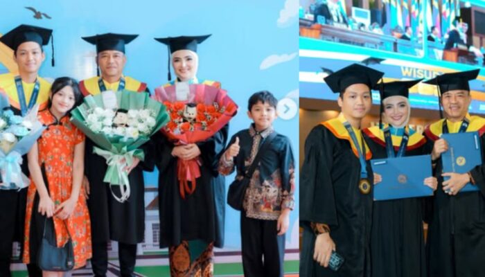 Ashanty Sebut Wisuda Bersama Keluarga Jadi Pengalaman Sekali Seumur Hidup