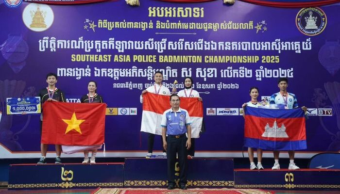 Anggota Polda Jatim Turut Sumbang Emas di Southeast Asia Police Badminton Championship 2026