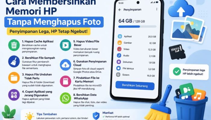 Cara Membersihkan Memori HP Tanpa Menghapus Foto, Penyimpanan Jadi Lega dan HP Tidak Lemot