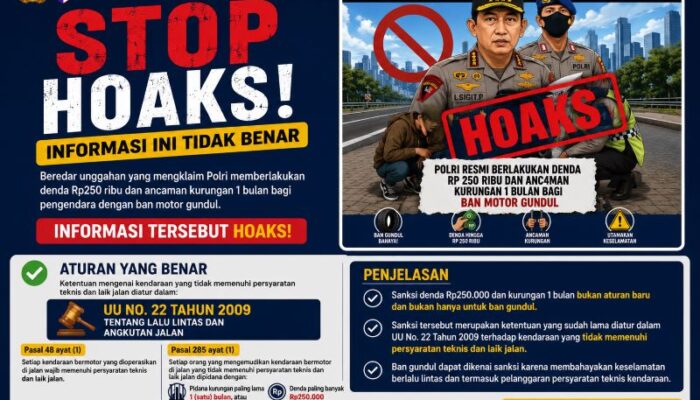 Korlantas Polri Tegaskan Hoaks Denda Ban Gundul Rp250 Ribu, Aturan Sudah Berlaku Sejak 2009