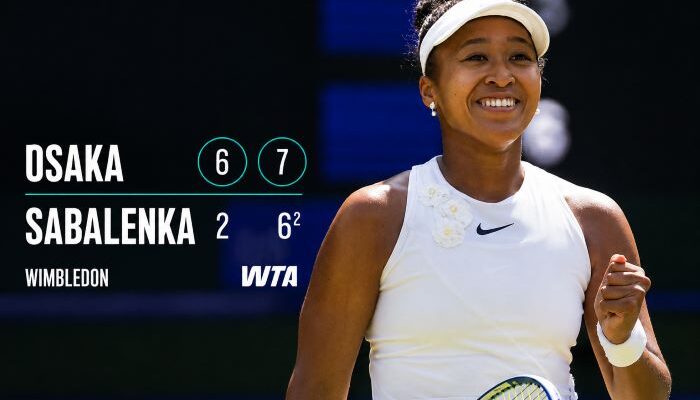 Naomi Osaka Singkirkan Aryna Sabalenka di Wimbledon 2026, Lolos ke Perempat Final dengan Kejutan Besar