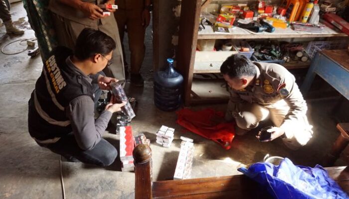 3.040 Batang Rokok Ilegal Ditemukan di Lamongan, Satpol PP dan Bea Cukai Gelar Operasi Gabungan