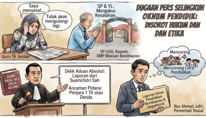 Skandal Dugaan Perselingkuhan Oknum Kepala SMP dan Guru TK Disorot, Advokat: Delik Aduan Absolut