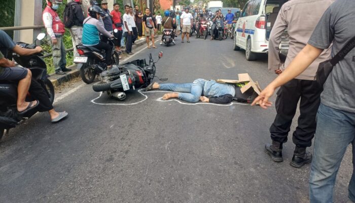 Truk Rem Blong di Jembatan Ngembeh Mojokerto, Satu Pengendara Motor Tewas Terlindas