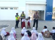 Puluhan Siswa SDI Salsabila Sambangi Markas Satlantas Polres Nganjuk