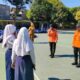 BPBD Nganjuk Gembleng Ratusan Siswa SMPN 2 Lewat Simulasi Evakuasi