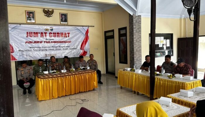 Jumat Curhat di Podorejo, Polres Tulungagung Serap Aspirasi Warga