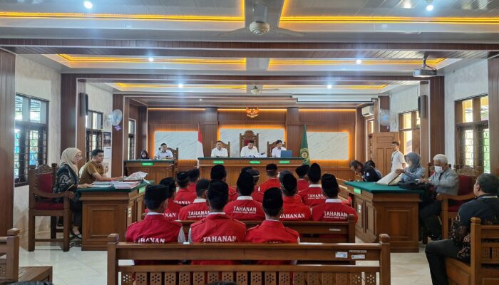 Kasus Kekerasan Maut di Loceret Nganjuk, 18 ABH Jalani Sidang Lanjutan