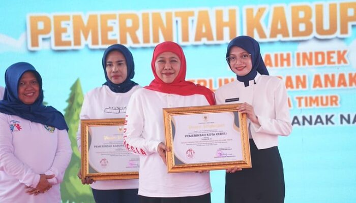 Kado Hari Jadi ke-1147, Kota Kediri Raih Terbaik III Indeks Perlindungan Anak Tingkat Jatim
